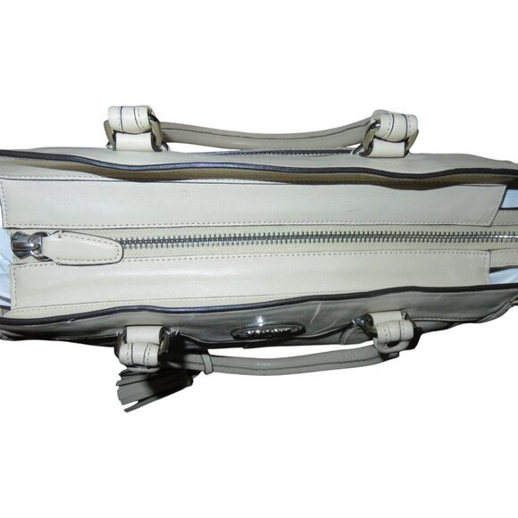 Coach Legacy Candace Leather Carryall Cream Zebra Print Satchel Handbag 23409 - Picture 12 of 16